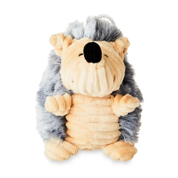 Gray Squeaky Hedgehog Plush Dog toy