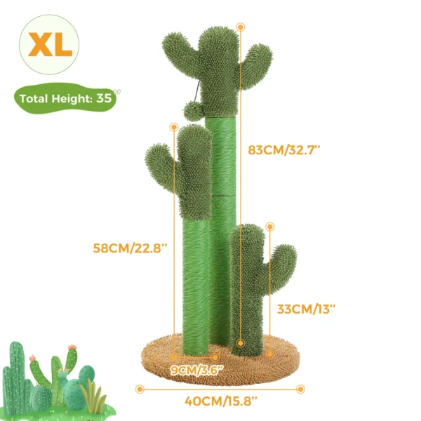 Cactus Cat Scratching Post for Indoor