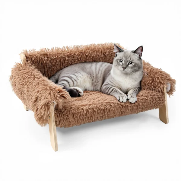 Large Cat Bed Soft Plush Sofa